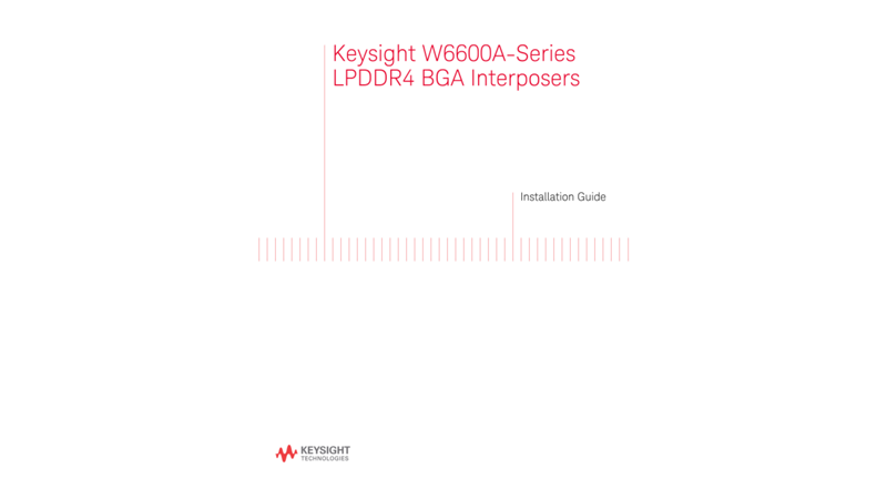 W6600A-series LPDDR4 BGA Interposers Installation Guide